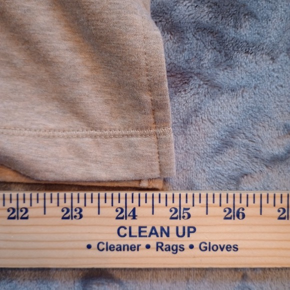 Susan Graver Weekend Jacket Coat Oatmeal French Terry Embellished Printed Size L - Picture 7 of 16